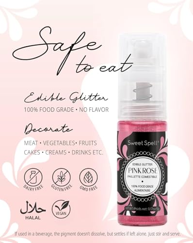 Edible Glitter Spray for Cakes