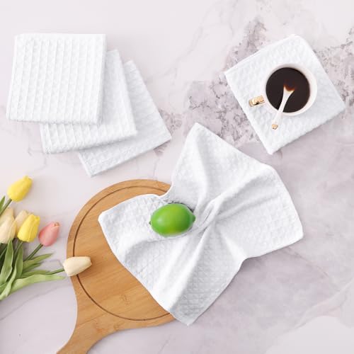 Microfiber Waffle Weave Kitchen Dish Cloths (12 Count)