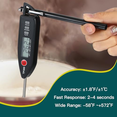 3 Set Digital Food Thermometer Long Probe Instant (3 Count)