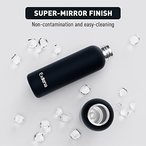 Slim Insulated Water Bottles for Travel 18oz with Clip