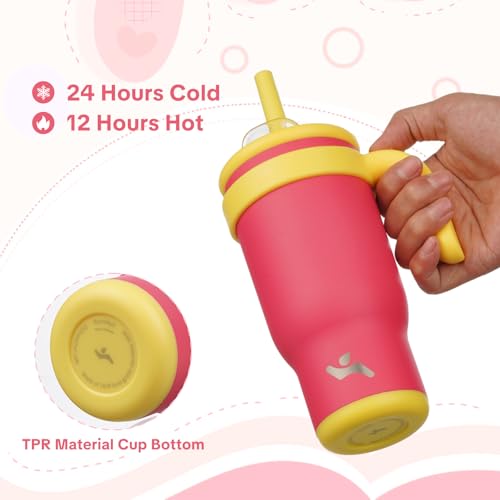 18 oz Tumbler with Handle and Straw
