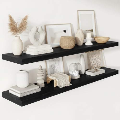 Deep Floating Shelves 55x12” Set of 2 (2 Count)