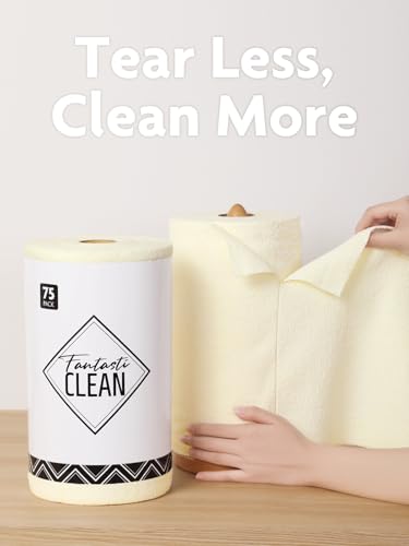 Microfiber Cleaning Cloth Roll (75 Count)