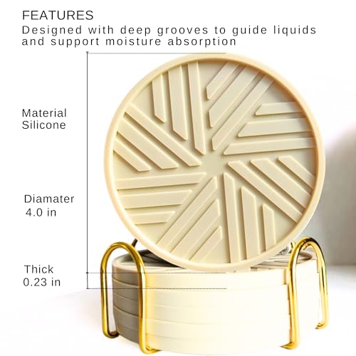 Silicone Coasters Set of 6