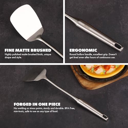 18 10 Stainless Steel Small & Large Cooking Spoons Set