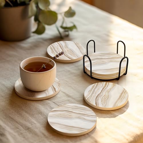 Ceramic Coasters Set of 6 (6 Count)