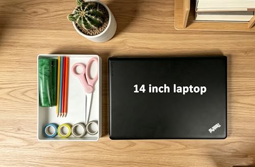 Rectangular Plastic Desk Organizer with Storage Trays