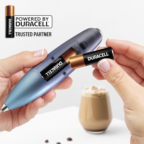 Powerful Milk Frother Wand With Duracell Batteries