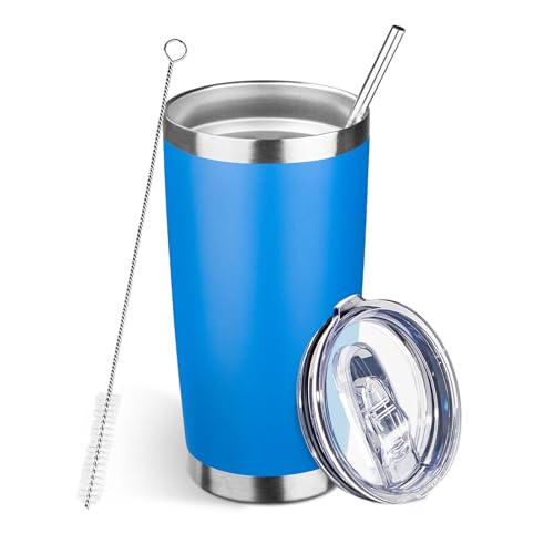 DIW 20oz Insulated Tumbler Travel Coffee Mug with Lid Straw