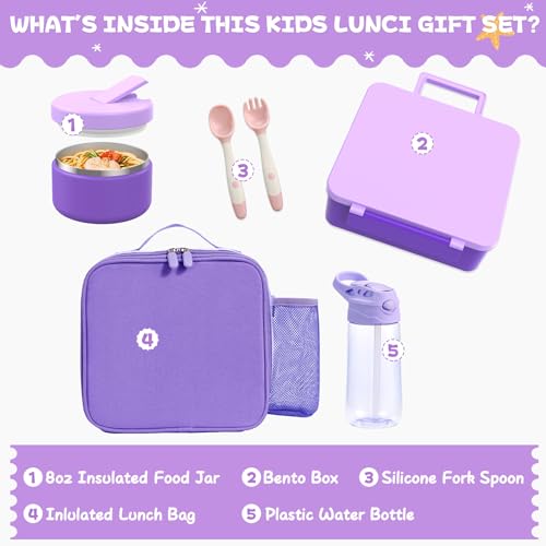 Kids Bento Lunch Box with 8oz Soup Thermo