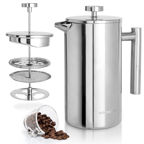 Large French Press Coffee Maker 50Oz Stainless Steel Coffee Press