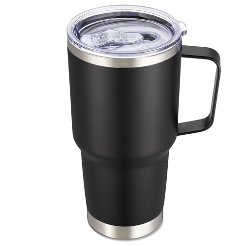 30 oz Stainless Steel Tumbler with Handle and Lid
