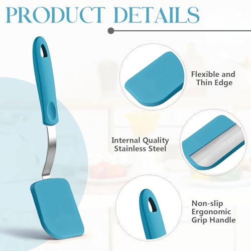 2 Pcs Mini Silicone Cookie Brownie Spatula (2 Count)