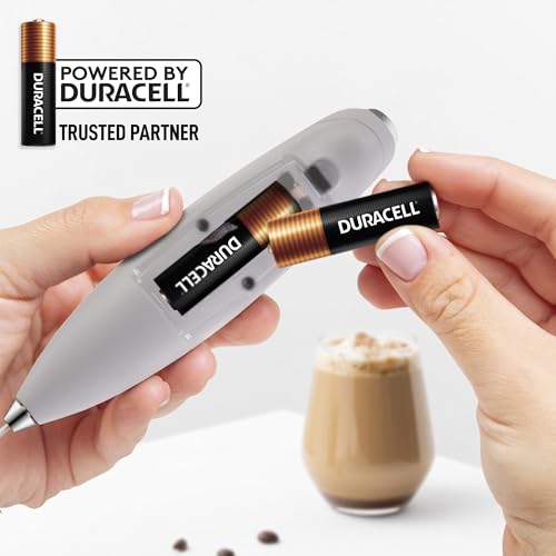 Powerful Milk Frother Wand With Duracell Batteries