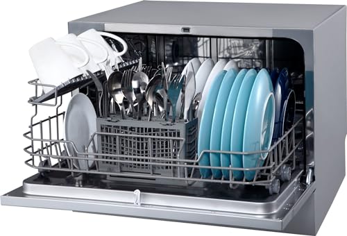 DWP63 21-5/8 Inch Wide 6 Place Setting Countertop Dishwasher - Black