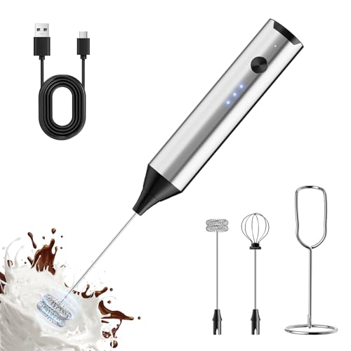Rechargeable Milk Frother with Stand