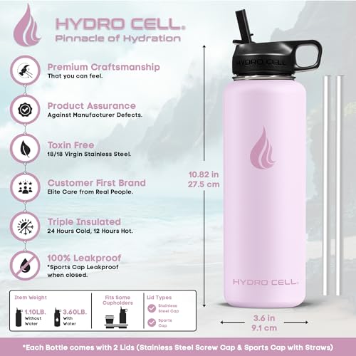 Stainless Steel Insulated Water Bottle with Straw