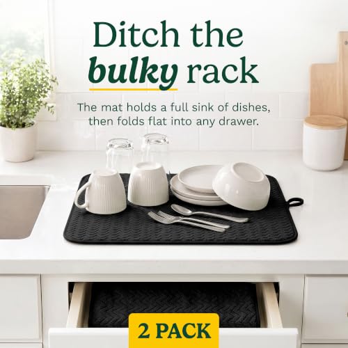Cuisinart Dish Drying Mat for Kitchen Counter (2 Count)
