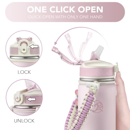 24oz Insulated Stainless Steel Travel Water Bottle