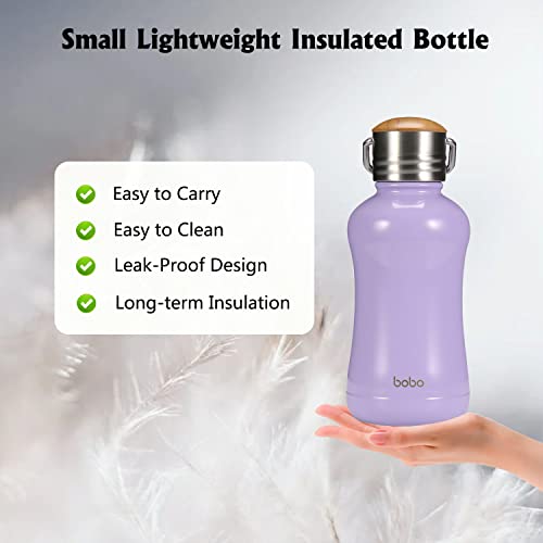 Mini Insulated Water Bottle With Bamboo Lid