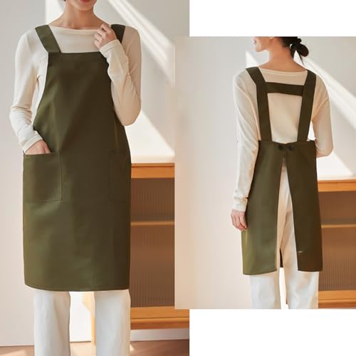 Kitchen Chef Aprons for Men Women Work Apron with 2 Pockets