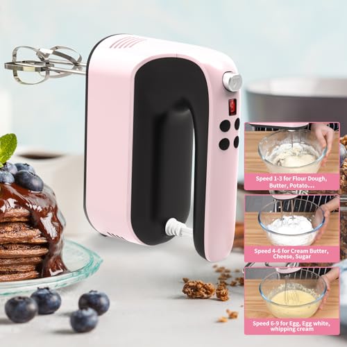 9 Speed Digital Hand Mixer Electric