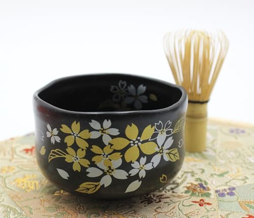 Japanese Traditional Mino Ware Handcrafted Mini Matcha Chawan Tea Bowl Cup Set With Chasen Bamboo Tea Whisk Ceremony Tableware Pottery