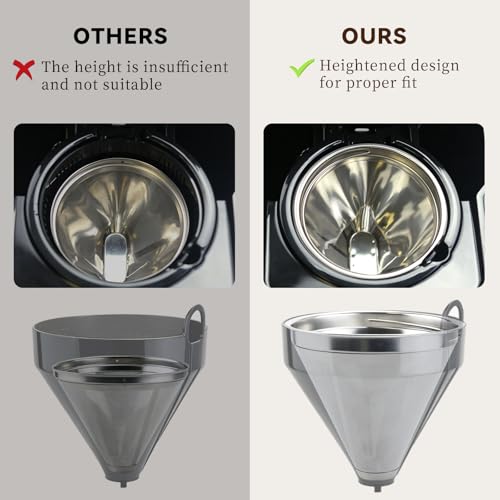 Permanent Stainless Coffee Filter for Braun PureFlavor Coffee Maker 14 Cup