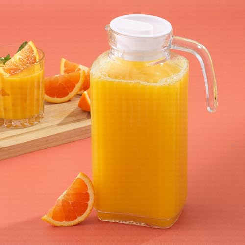 60oz Glass Pitcher with Lid