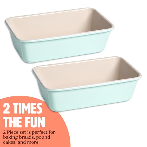 Clean Ceramic Loaf Pan Set (2 Count)