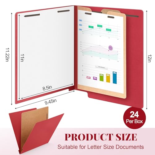 24 Pack Classification Folders (24 Count)