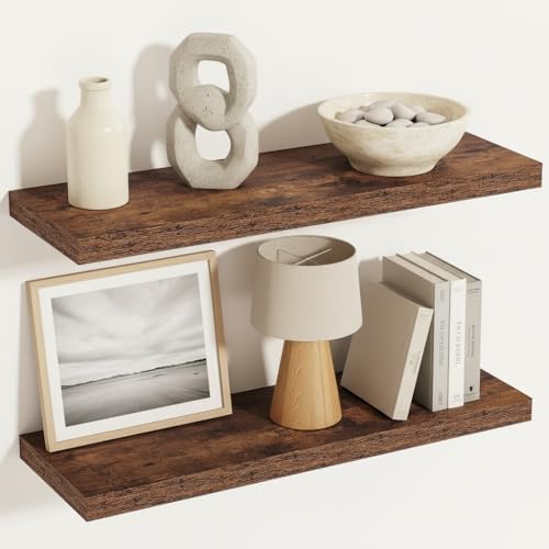 12 Inch Deep Floating Shelves (2 Count)