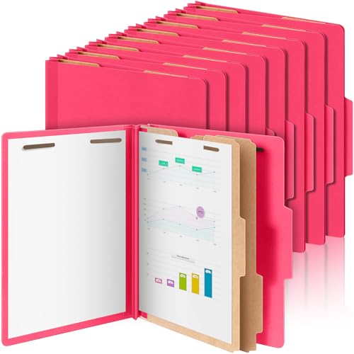 12 Pcs Classification Folders Letter Size Bulk (12 Count)