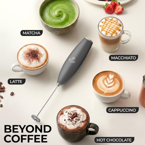 Zulay Powerful Milk Frother for Coffee with Upgraded Titanium Motor