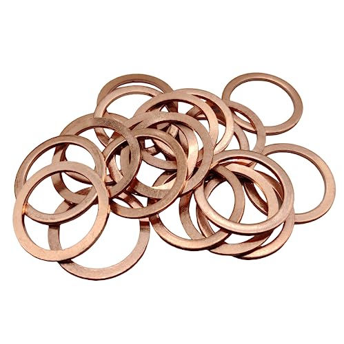 M22 Flat Washer Copper Sealing Ring (20 Count)