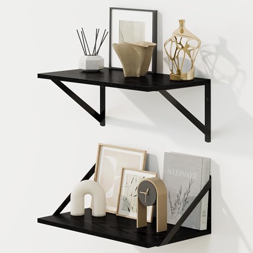 Deep Floating Shelves for Wall (2 Count)