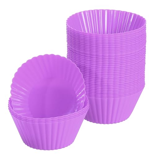 42Pcs Silicone Cupcake Liners (42 Count)