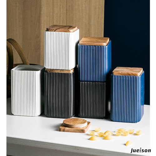 Ceramic Storage Jars Modern Airtight Coffee Canisters With Lid (25.3605 Fl Oz)
