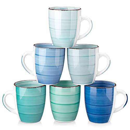 Bonita 12 Oz Coffee Mugs Set of 6