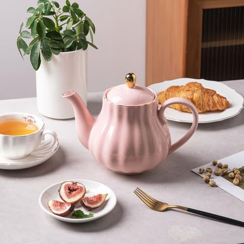 Sweejar 40FLOZ Royal Teapot with Infuser