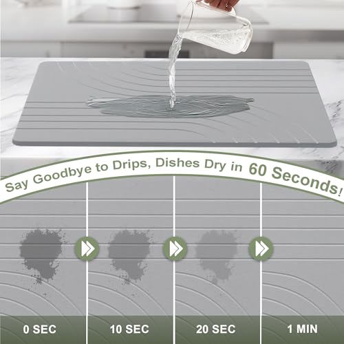 Large Stone Drying Mat for Kitchen Counter