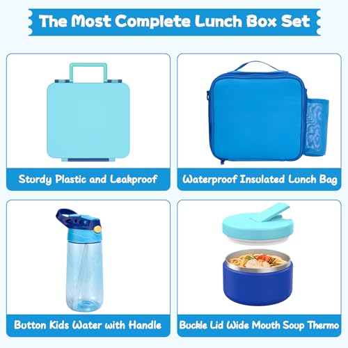 Kids Bento Lunch Box with 8oz Soup Thermo