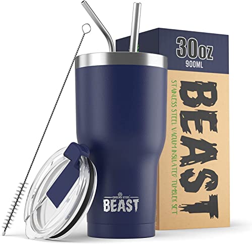 Beast 30 oz Tumbler Stainless Steel Vacuum Insulated Coffee Ice Cup Double Wall Travel Flask