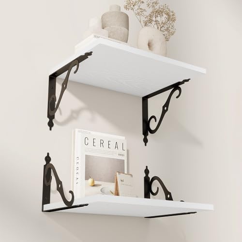 12 Inch Deep Floating Shelves for Wall (2 Count)