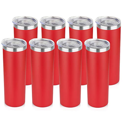 20 oz Skinny Tumblers Bulk Set (8 Count)