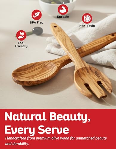 Olive Wood Utensil Set of 2 PCS (2 Count)