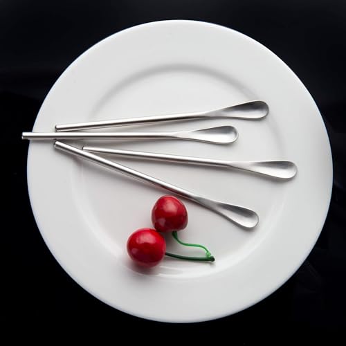 5.9 Inch Mini Espresso Spoons & Coffee Stirrers SUS304 Steel Set of 4 (4 Count)