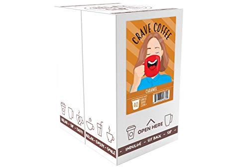 Flavored Coffee Pods Compatible with 2.0 K (40 Count)