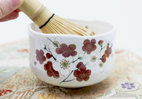 Japanese Traditional Mino Ware Handcrafted Mini Matcha Chawan Tea Bowl Cup Set With Chasen Bamboo Tea Whisk Ceremony Tableware Pottery