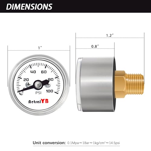 1 Inch mini Pressure Gauge